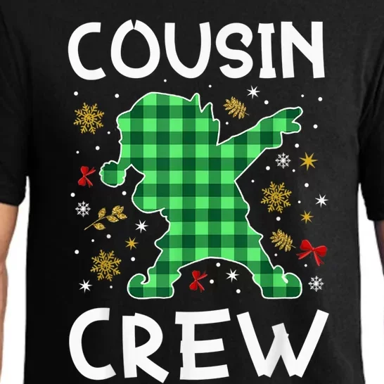 Cousin Crew, Funny Santa Dabbing matching Family Christmas Pajama Set