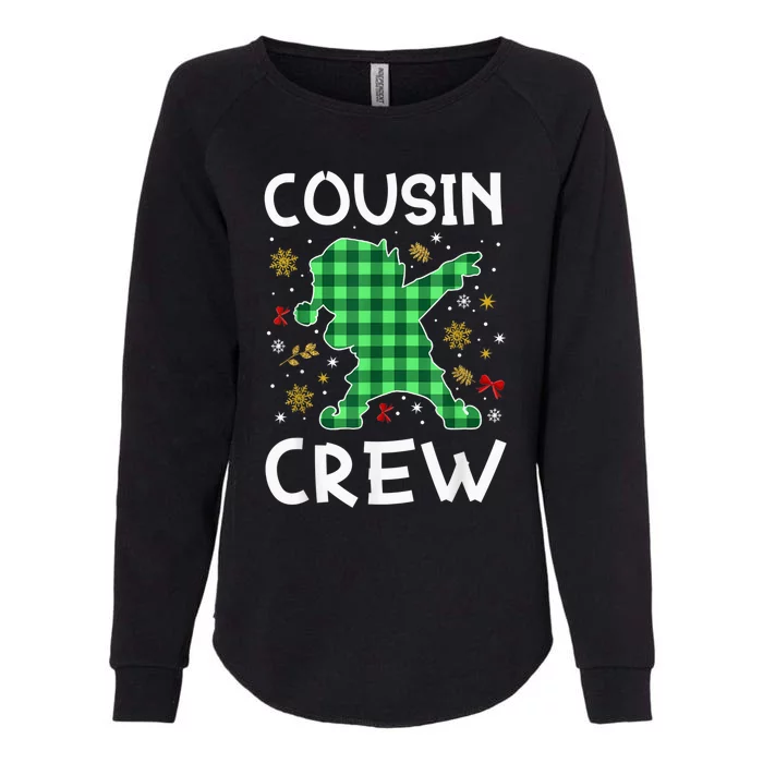 Cousin Crew, Funny Santa Dabbing matching Family Christmas Womens California Wash Sweatshirt