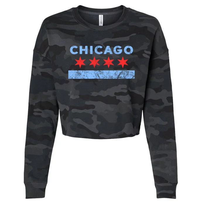 Chicago - Chicago Flag Sweatshirt Sweatshirt Cropped Pullover Crew