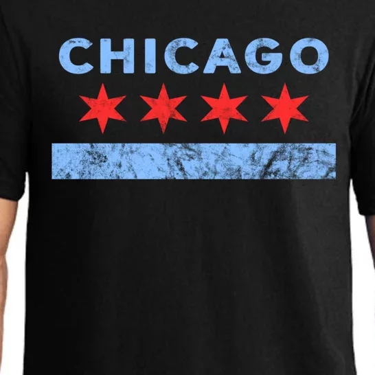 Chicago - Chicago Flag Sweatshirt Sweatshirt Pajama Set