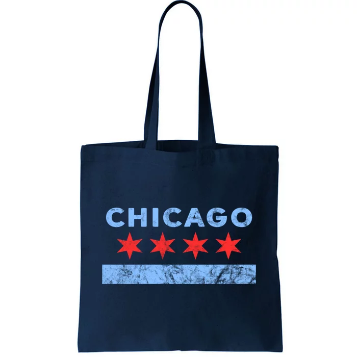 Chicago - Chicago Flag Sweatshirt Sweatshirt Tote Bag