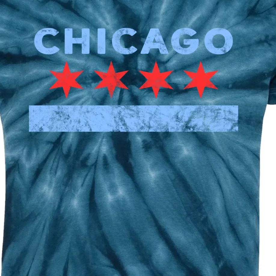 Chicago - Chicago Flag Sweatshirt Sweatshirt Kids Tie-Dye T-Shirt