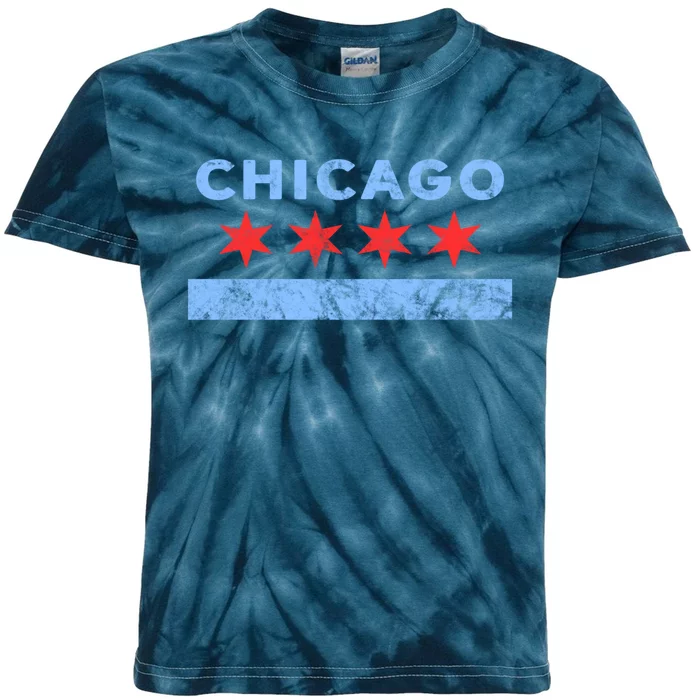 Chicago - Chicago Flag Sweatshirt Sweatshirt Kids Tie-Dye T-Shirt