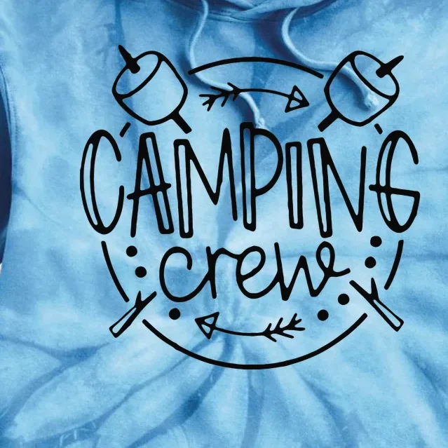 Camping Crew Funny RV Camper Outdoors Vacation Adventures Tie Dye Hoodie