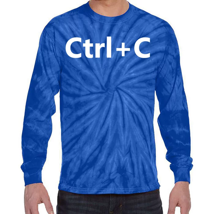 Ctrl C Family Matching Copy Paste Funny Gift Tie-Dye Long Sleeve Shirt