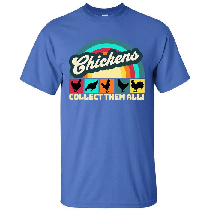 Chicken Collector Farm Life Tall T-Shirt