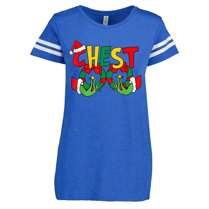 Chestnuts Christmas Family Matching Couples Chest Nuts Xmas Enza Ladies Jersey Football T-Shirt