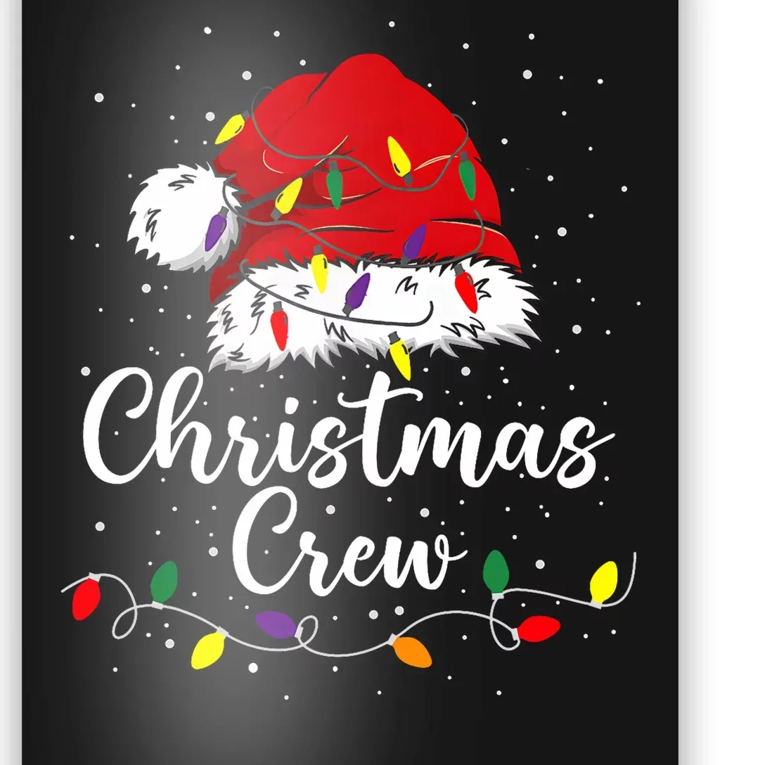 Christmas Crew Family Group Matching Christmas Pajama Party Poster