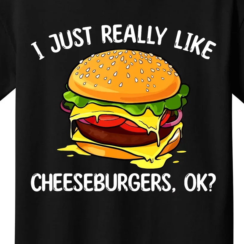 Cool Cheeseburger For Women Cheese Burger Lovers Kids T-Shirt