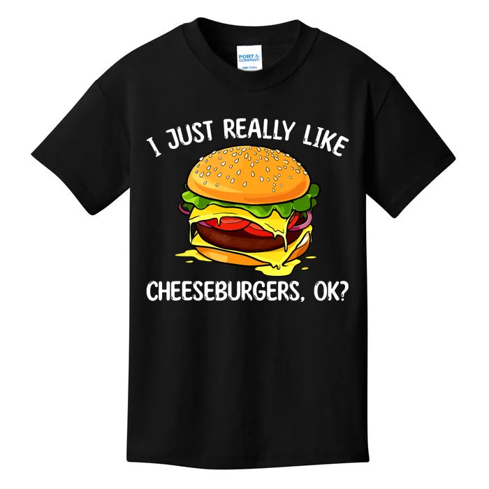 Cool Cheeseburger For Women Cheese Burger Lovers Kids T-Shirt