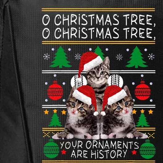 Cats Christmas Funny Ornaments Pajama Family Gift City Backpack