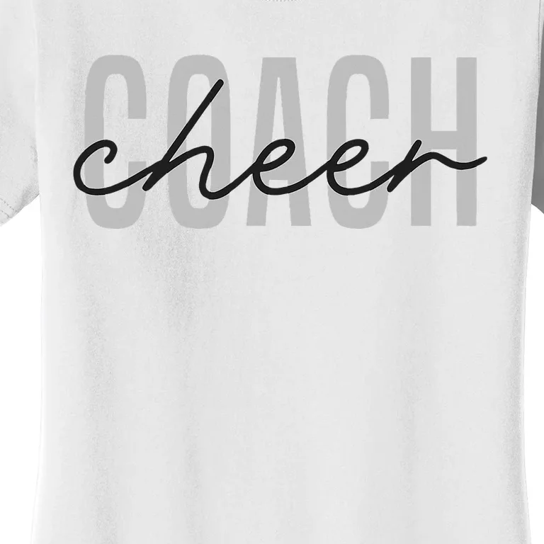 Cheer Coach Funny Design Cute Cheer Coach Cool Coaching Women's T-Shirt