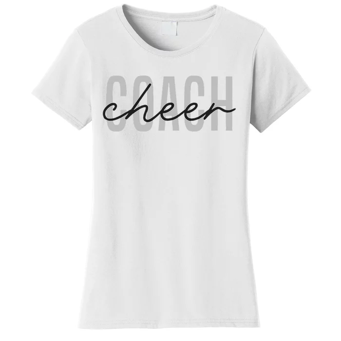 Cheer Coach Funny Design Cute Cheer Coach Cool Coaching Women's T-Shirt