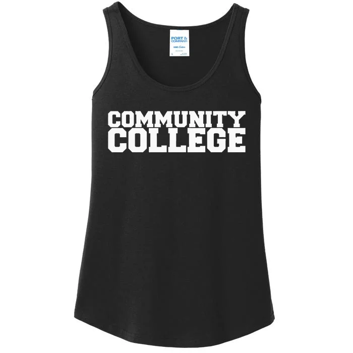 Community College Funny Fraternity College Rush Party Greek Ladies Essential Tank