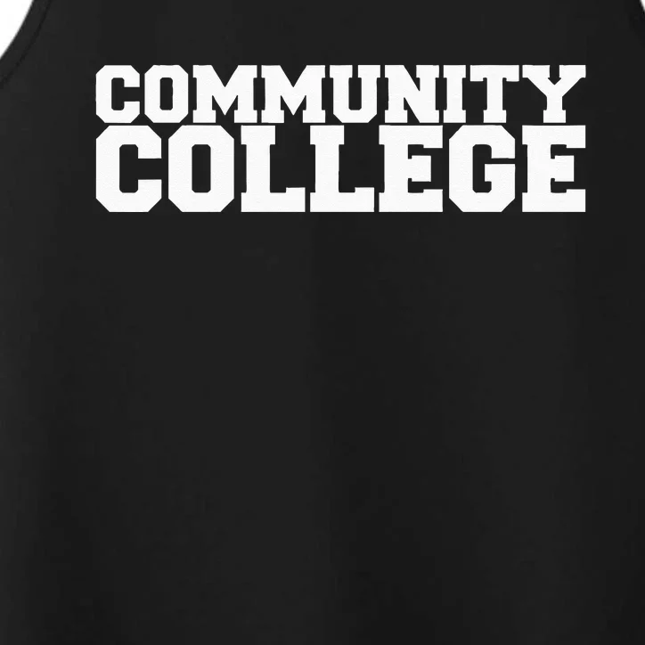 Community College Funny Fraternity College Rush Party Greek Performance Tank