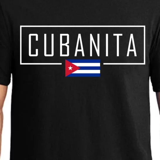 Cubanita Cuban Flag Logo Pajama Set