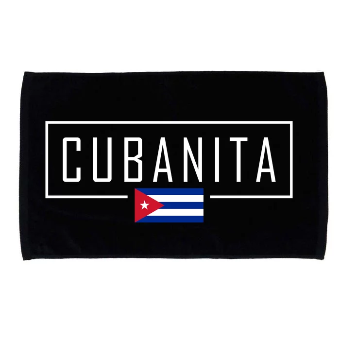 Cubanita Cuban Flag Logo Microfiber Hand Towel