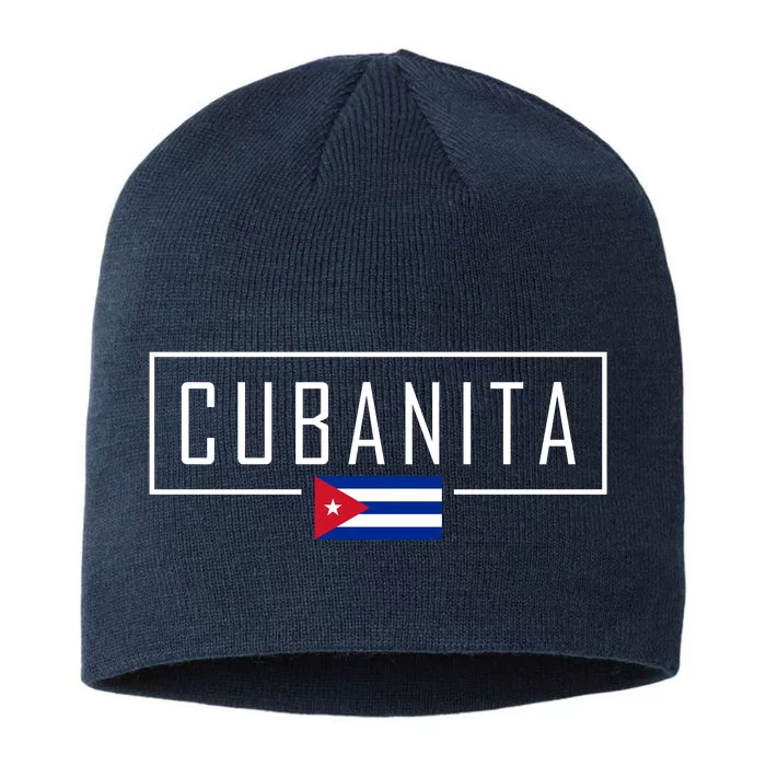 Cubanita Cuban Flag Logo 8 1/2in Sustainable Knit Beanie