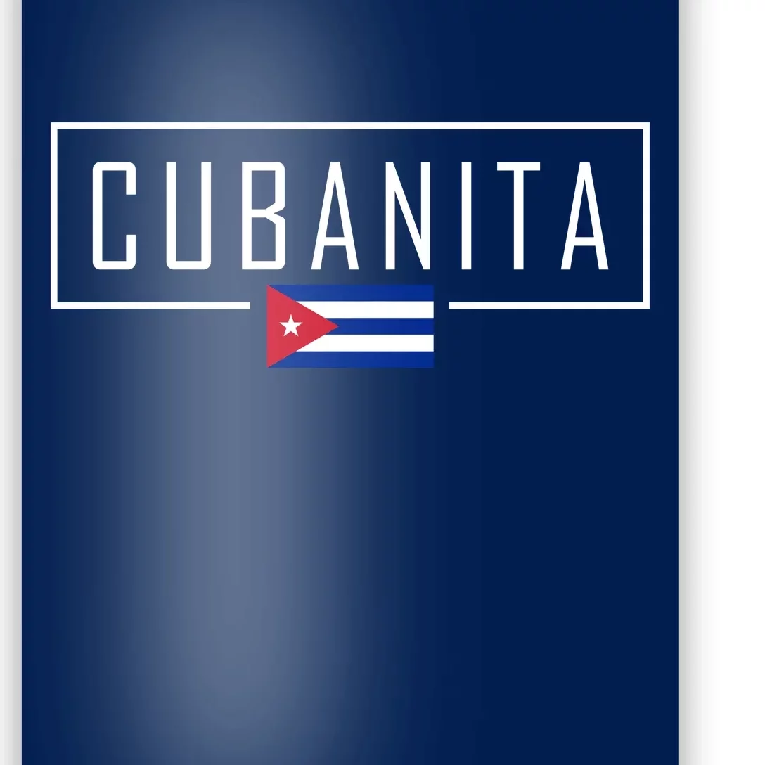 Cubanita Cuban Flag Logo Poster