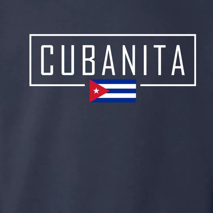 Cubanita Cuban Flag Logo Toddler Hoodie