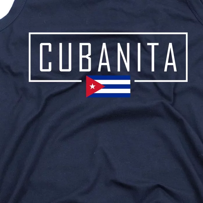 Cubanita Cuban Flag Logo Tank Top