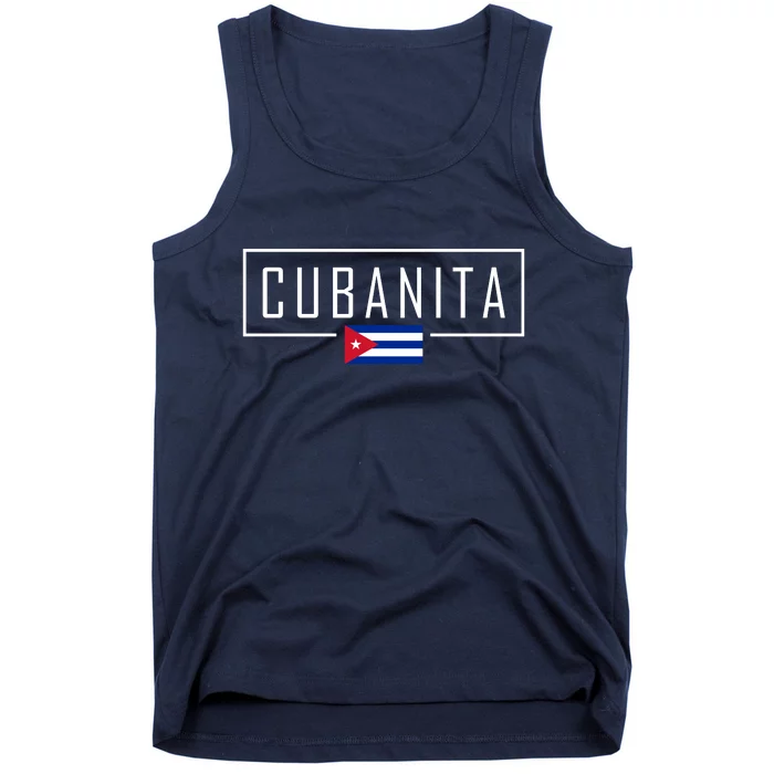 Cubanita Cuban Flag Logo Tank Top