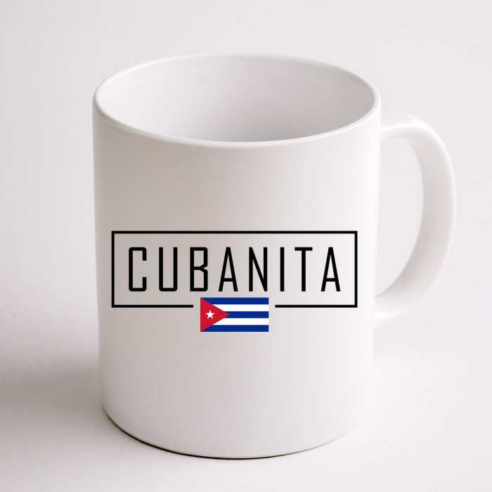 Cubanita Cuban Flag Logo Front & Back Coffee Mug