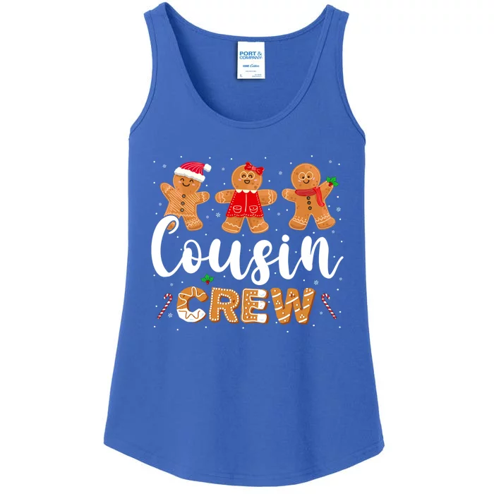 Cousin Crew Funny Christmas Santa Gingerbread Cookie Lover Funny Gift Ladies Essential Tank