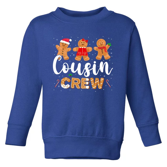 Cousin Crew Funny Christmas Santa Gingerbread Cookie Lover Funny Gift Toddler Sweatshirt