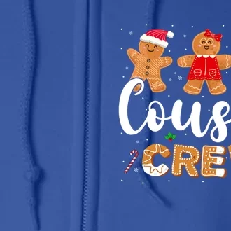 Cousin Crew Funny Christmas Santa Gingerbread Cookie Lover Funny Gift Full Zip Hoodie