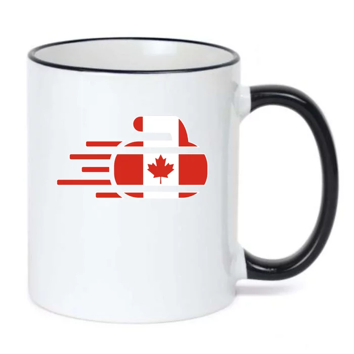 Canada Curling Fans Jersey Canadian Curlers Winter Sports Meaningful Gift Black Color Changing Mug