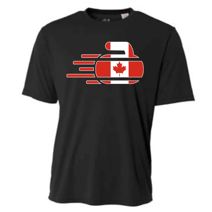 Canada Curling Fans Jersey Canadian Curlers Winter Sports Meaningful Gift Cooling Performance Crew T-Shirt