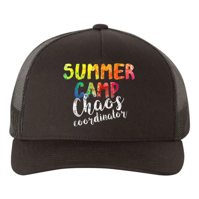 Chaos Coordinator . Funny Summer Camp Counselor Yupoong Adult 5-Panel Trucker Hat