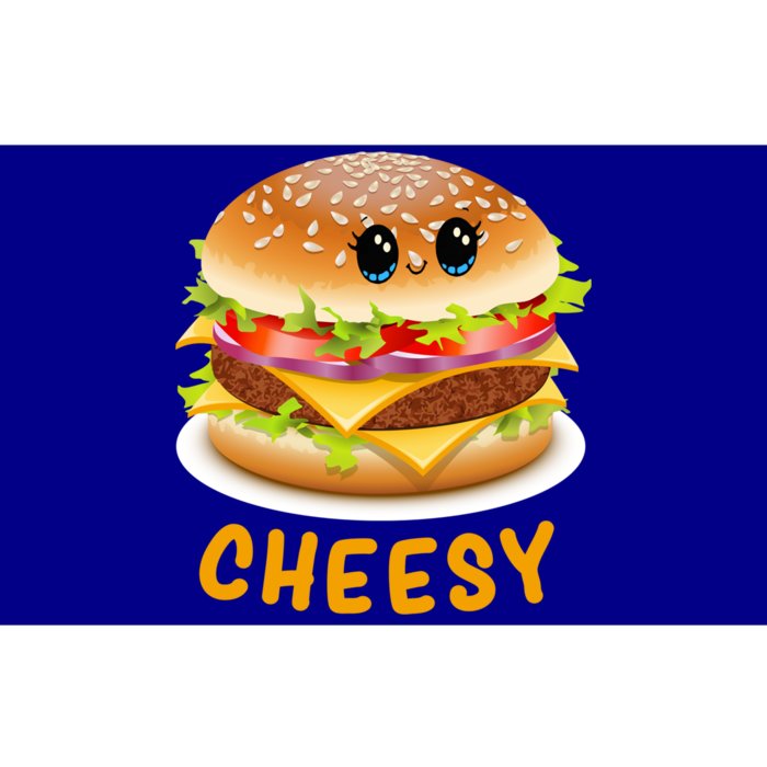 Cheesy Cute Funny Cheese Burger Food Pun Tee Gift Bumper Sticker