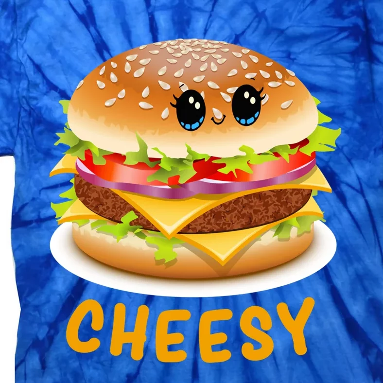 Cheesy Cute Funny Cheese Burger Food Pun Tee Gift Tie-Dye T-Shirt