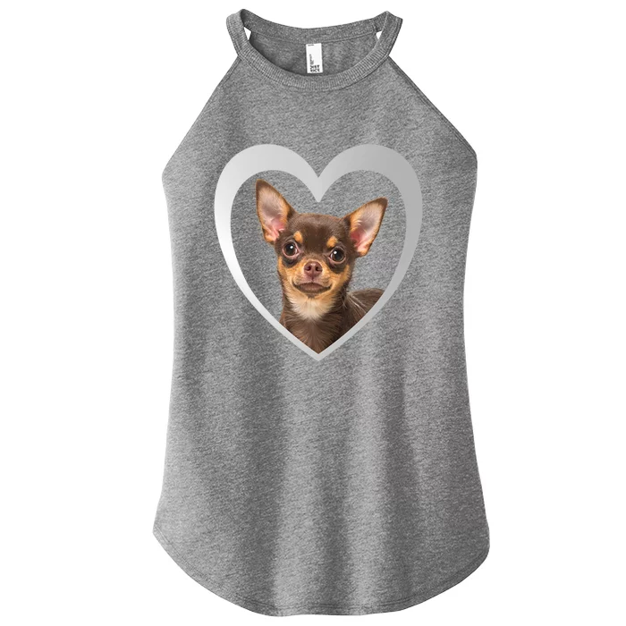 Chihuahua Cute Funny Gift Chihuahua Dog Chihuahua Funny Gift Women’s Perfect Tri Rocker Tank