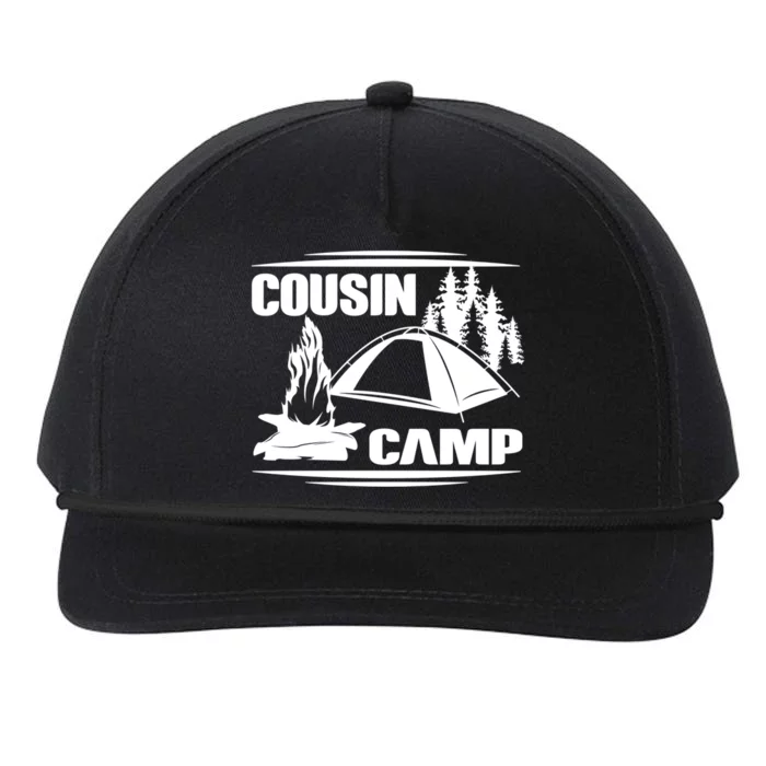 Cousin Camp Family Camping Summer Vacation Crew Family Trip Gift Snapback Five-Panel Rope Hat