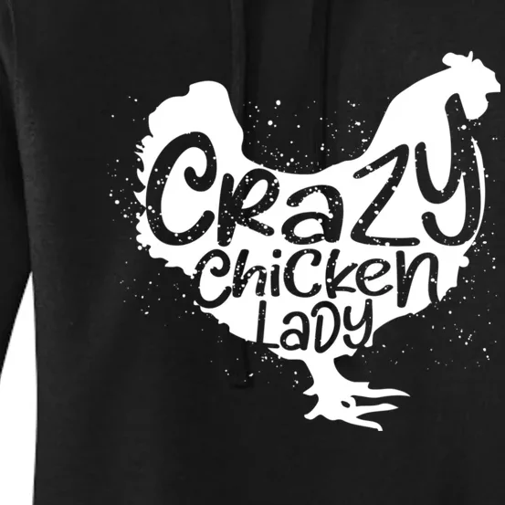 Cute Chicken Farmer Gift Funny Crazy Chicken Lady For Mom Women's Pullover Hoodie