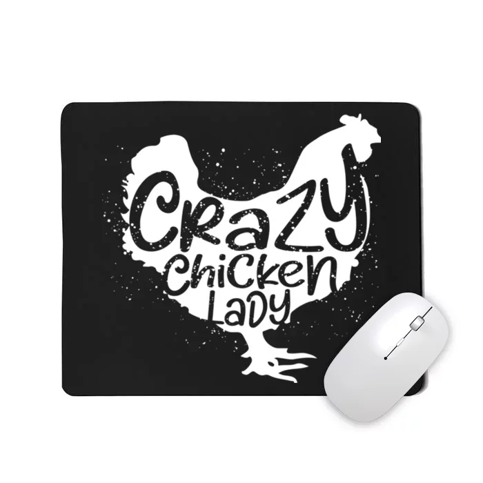 Cute Chicken Farmer Gift Funny Crazy Chicken Lady For Mom Mousepad