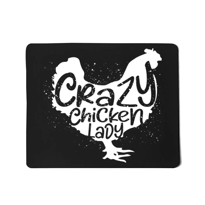 Cute Chicken Farmer Gift Funny Crazy Chicken Lady For Mom Mousepad