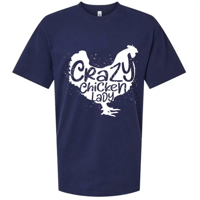 Cute Chicken Farmer Gift Funny Crazy Chicken Lady For Mom Sueded Cloud Jersey T-Shirt