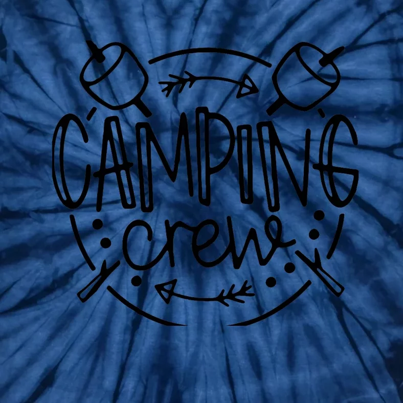 Camping Crew Funny RV Camper Outdoors Vacation Adventures Tie-Dye T-Shirt