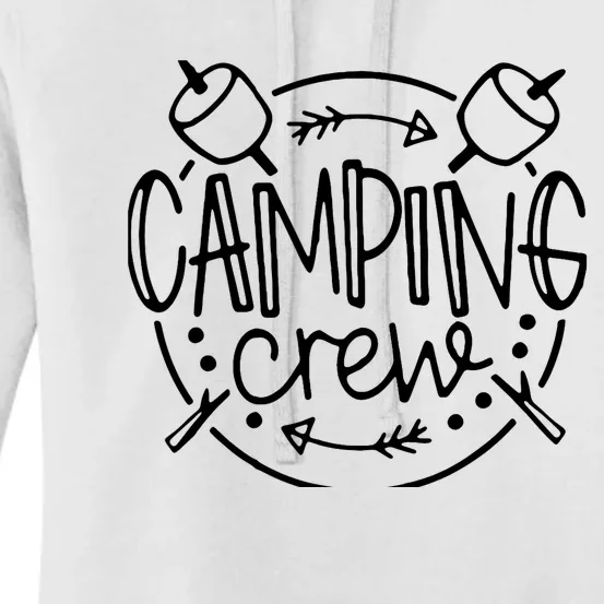 Camping Crew Funny RV Camper Outdoors Vacation Adventures Women's Pullover Hoodie