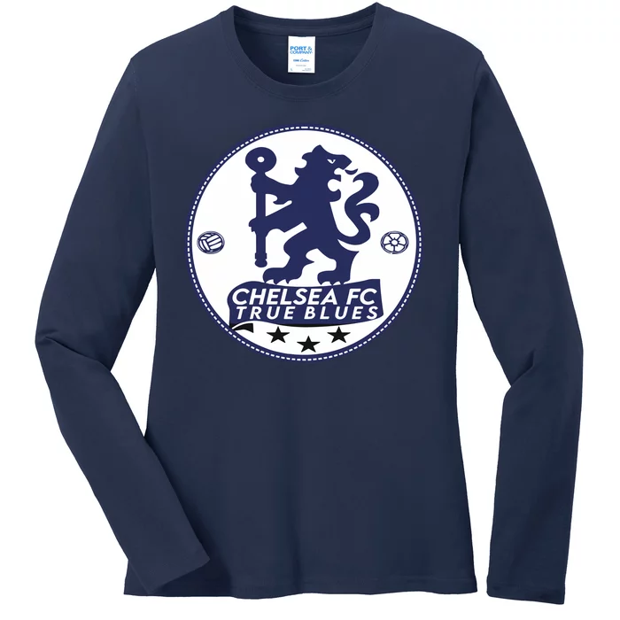 Cool Chelsea Fc True Blue Football Soccer Team Ladies Long Sleeve Shirt