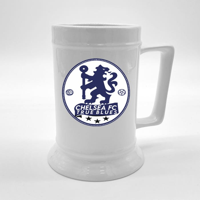 Cool Chelsea Fc True Blue Football Soccer Team Front & Back Beer Stein