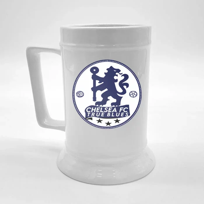 Cool Chelsea Fc True Blue Football Soccer Team Front & Back Beer Stein