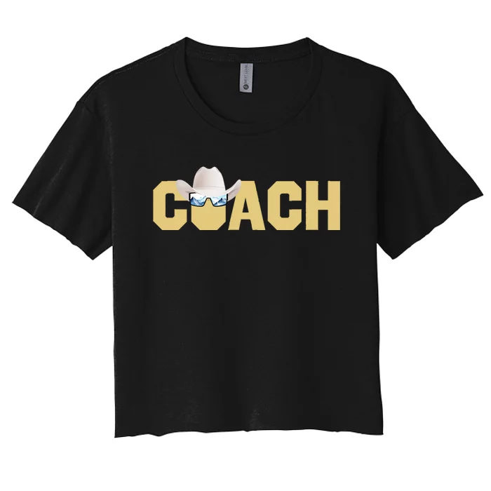 Coach Colorado Football Coach Design Women's Crop Top Tee