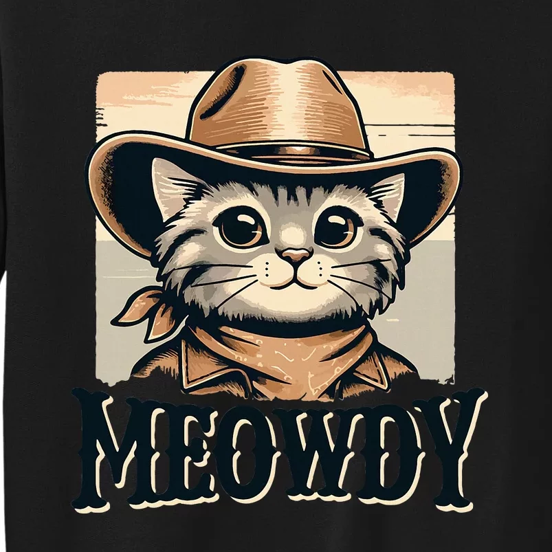 Cat Cowboy Funny Mashup Meowdy Western Country Music Cat Sweatshirt