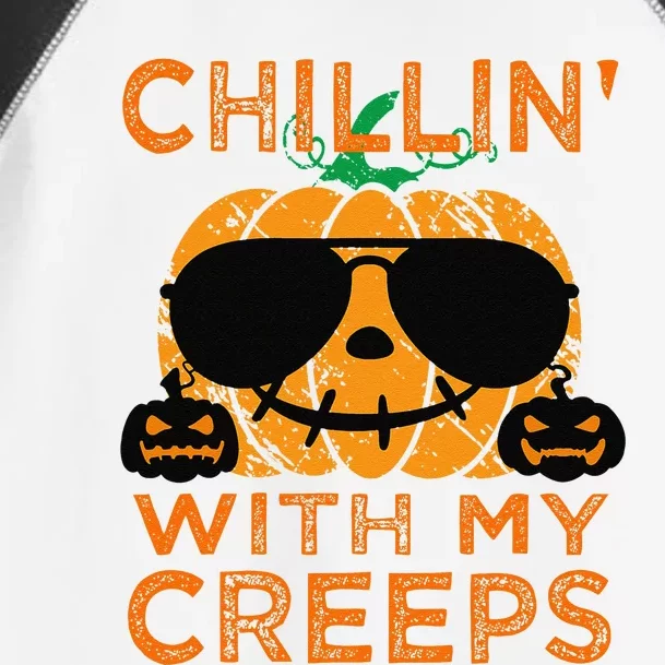 Chillin Creeps Funny Halloween Pumpkin Costume Toddler Fine Jersey T-Shirt