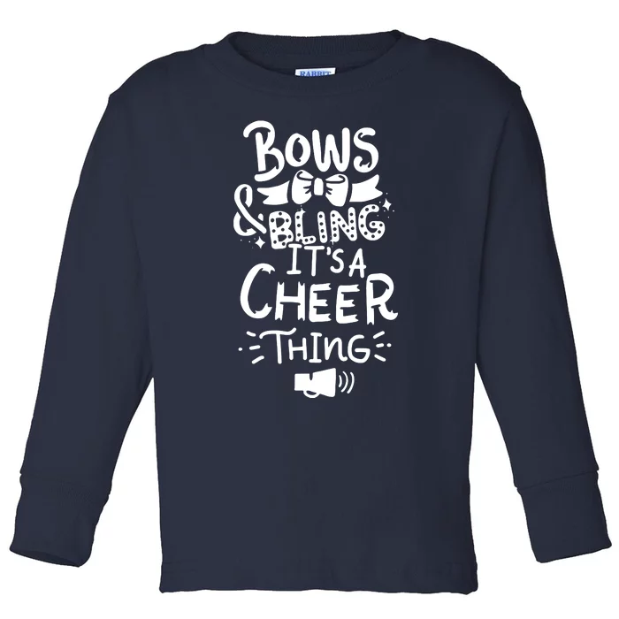 Cheerleading Cheerleader Football Gift Toddler Long Sleeve Shirt